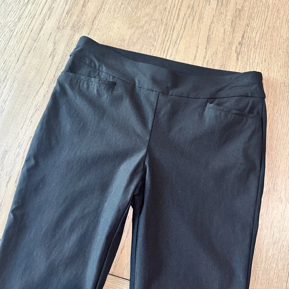 Chico’s Basic Slit Ankle Pants Size 2P Black - Picture 2 of 11